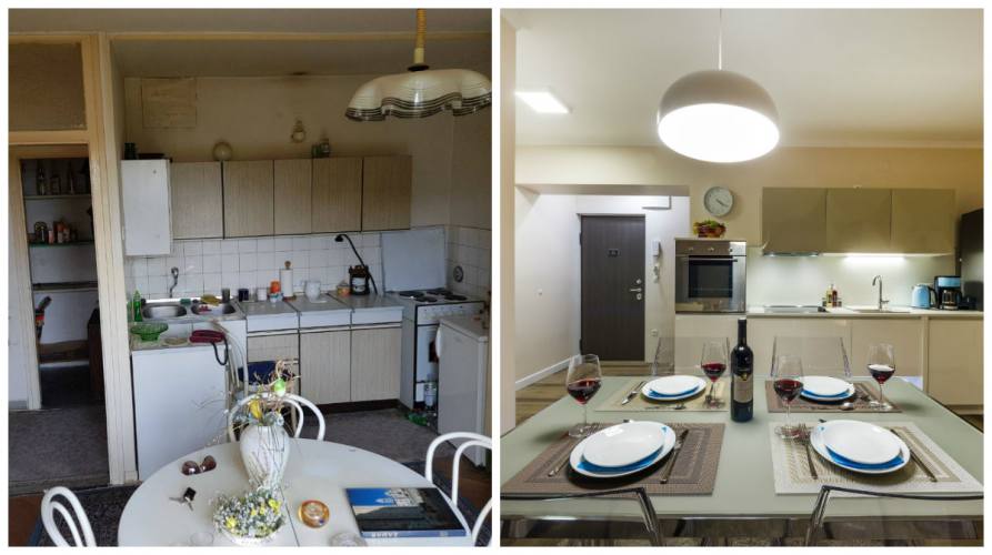 kuhinja_prije_poslije Hotelski doživljaj apartmanskog smještaja