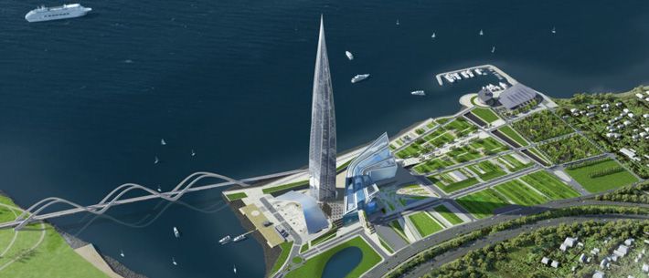 lakhta lakhta U Sankt Peterburgu se završava najviši ruski neboder