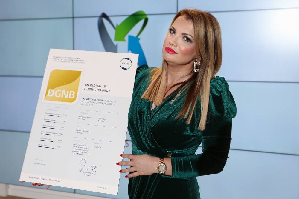 Ivana_Bakuni_direktorica_Meridian_16_Business_Park_doo Dodijeljen prvi DGNB certifikat zelene gradnje u Hrvatskoj