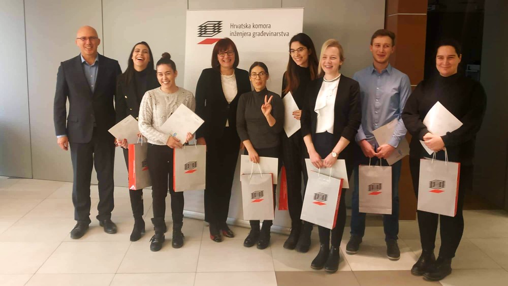 stipendije Komora inženjera građevinarstva dodijelila stipendije najboljim studentima