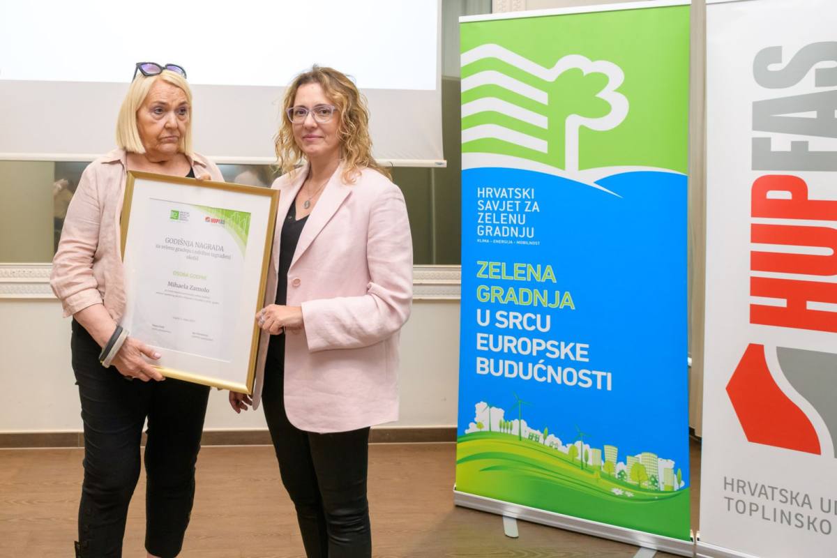 Mihaela_Zamolo_i_Vlasta_Zanki Mihaela Zamolo osoba godine, a Park Kneževa najzelenija novogradnja