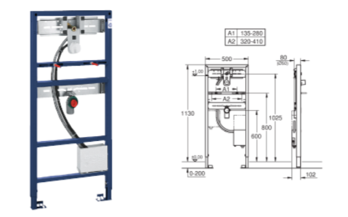 Rapid_SL_Element_za_umivaonik GROHE Blue Professional C-izljevni set slavine