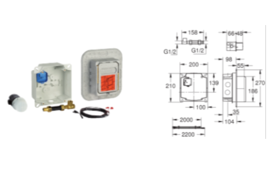 skrivena_kutija GROHTHERM 1000 PERFORMANS termostat s kontrolom protoka vode i temperature