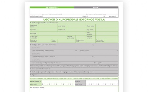 Obrazac_ugovora_o_kupoprodaji_motornog_vozila Bijeli papir za ploter 420 mm