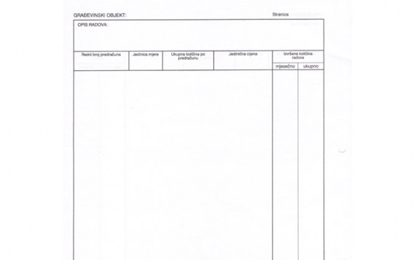 Obrazac_gradevinskog_lista Teretni list A5 blok