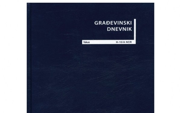 Gradevinski_dnevnik_A4 Uložni fascikl košuljica s rupicama tanki