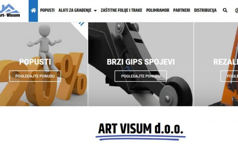 Web trgovina profesionalnog alata Art-Visum