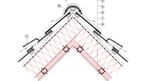 1-2-2 Detalj kosog krova | Rockwool